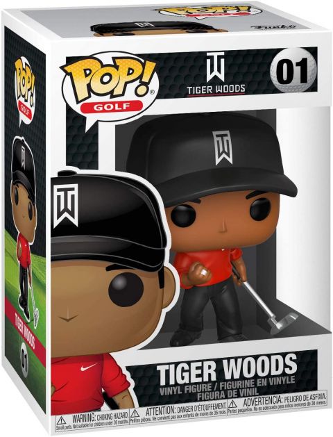 pop golf tiger woods red shirt