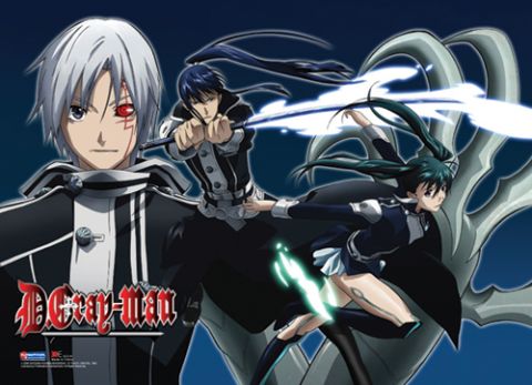 D Gray Man Allen Kanda Lenalee Battle Wall Scroll LONG 