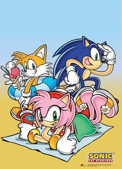 Wall Scroll: Sonic The Hedgehog - Beach Time (Wall Art)