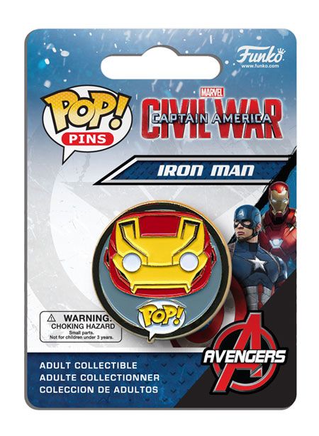 Pins: Captain America 3 - Iron Man POP (Civil War)