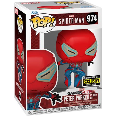 SpiderMan PS: Spider-Man (Velocity Suit) Pop Figure (EE Exclusive)