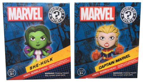 Collector's Corp: Women of Power - She-Hulk and Captain Marvel Mini Vinyl Figure (Set of 2)