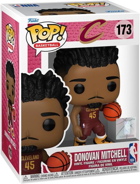 NBA Stars: Cavaliers - Donovan Mitchell (Dribbling) Pop Figure