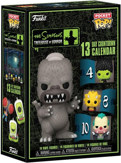 Advent Calendar: Simpsons Treehouse of Horror 13 Day Countdown Assorted Pop Figures (Display of 13)