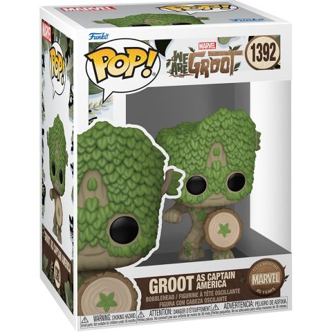 We Are Groot: Groot as Captain America Pop Figure