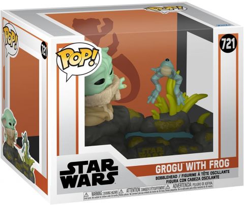 Star Wars: Mandalorian - Grogu with Frog Deluxe Pop Figure