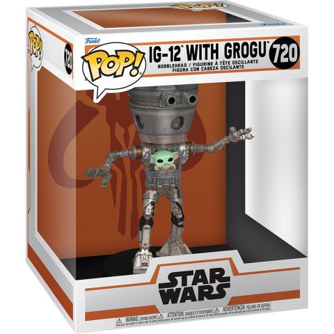 Star Wars: Mandalorian - IG-12 and Grogu Deluxe Pop Figure