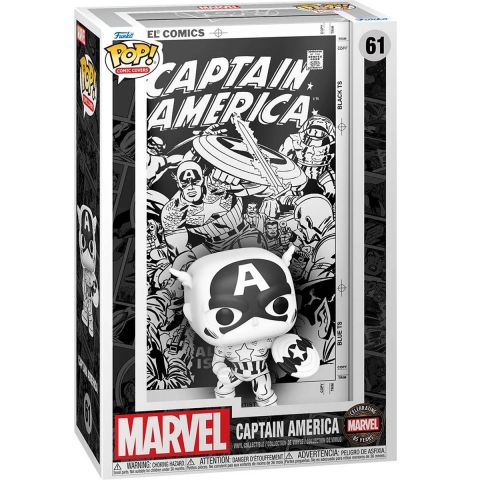 Comic Cover: Captain America - Captain America (Black and White) Pop Figure