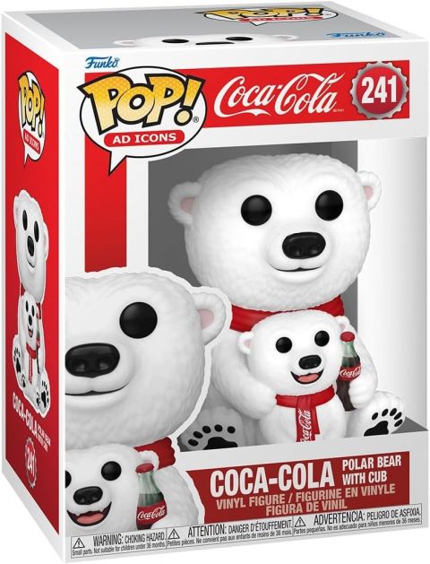 Ad Icons: Coca Cola - Polar Bear w/ Cub Pop Figure