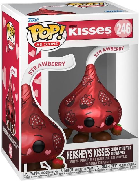 Ad Icons: Hershey's - Chocolate Dipped Strawberry Kisses Pop Figure