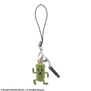 Phone Charm: Theatrhythm Final Fantasy - Cactuar Mascot Strap w/ Earphone Jack