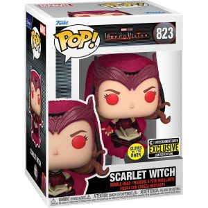 WandaVision: Scarlet Witch w/ Darkhold (GITD) Pop Figure (EE Exclusive)