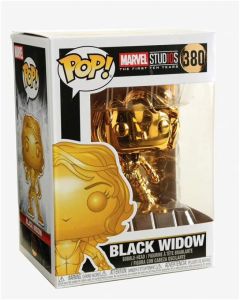 Marvel Studios 10th: Black Widow (Gold Chrome) Pop Vinyl Figure