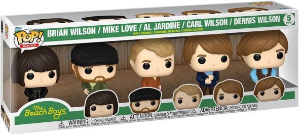 Pop Rocks: The Beach Boys Pop Figures (5-Pack) (Brian Wilson, Mike Love, Al Jardine, Carl Wilson, and Dennis Wilson) 