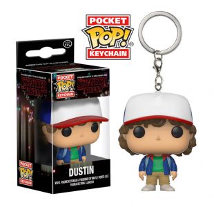 Key Chain: Stranger Things - Dustin Pocket Pop Vinyl