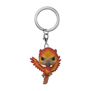 Key Chain: Harry Potter - Fawkes Pocket Pop Vinyl