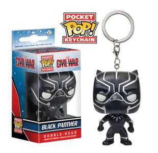 Key Chain: Captain America Civil War - Black Panther Pocket Pop Vinyl