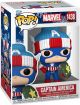 Marvel Holiday: Captain America (Festive) Pop Figure <font class=''item-notice''>[<b>New!</b>: 3/12/2025]</font>